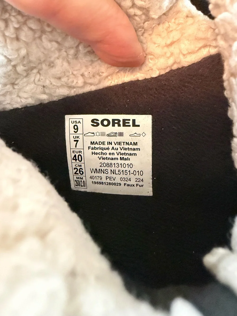 SOREL Out N About IV Chillz Waterproof Winter Boots Women’s 9 Black/Chalk